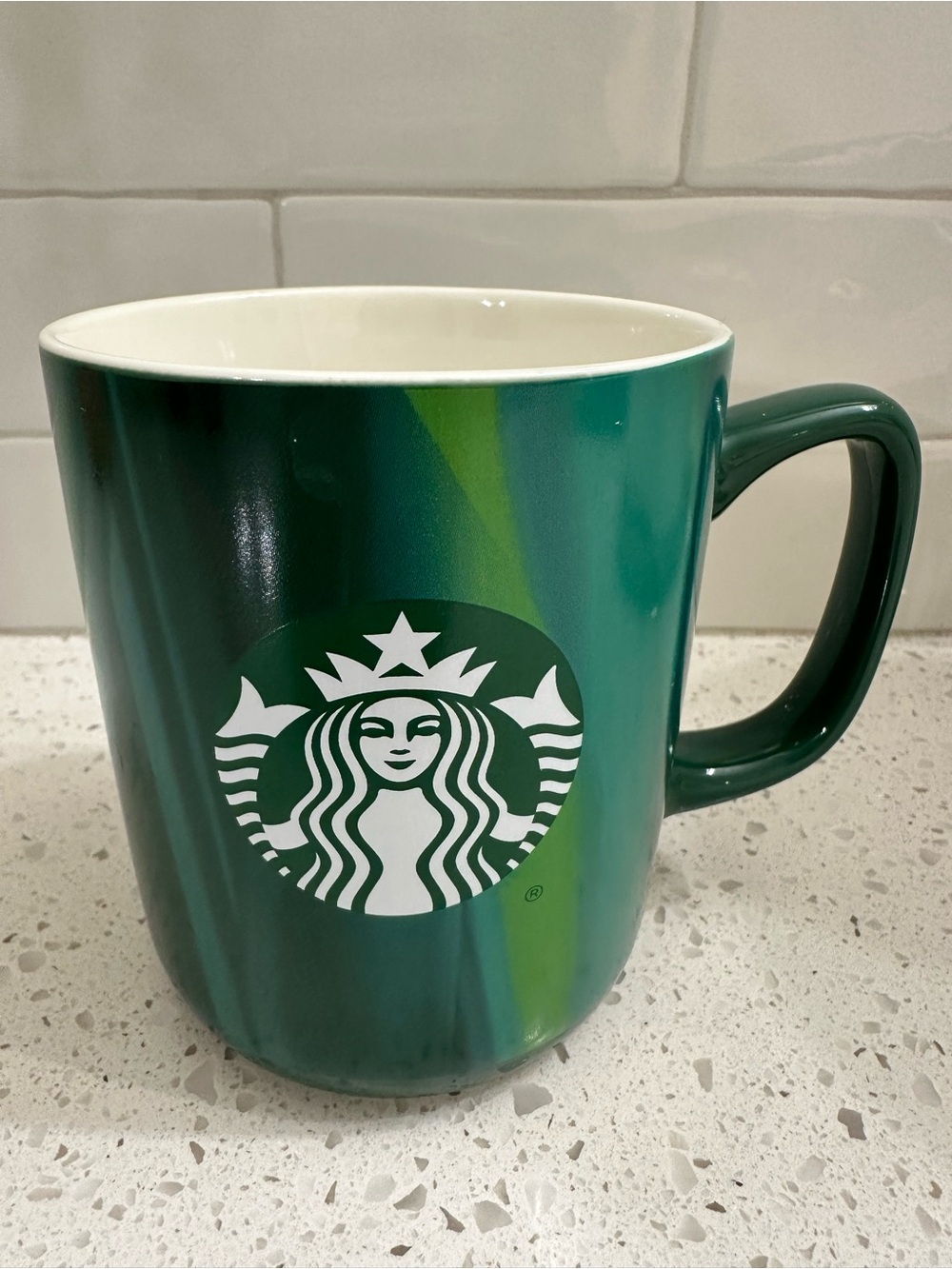 Starbucks 2022 Green Marble Mug